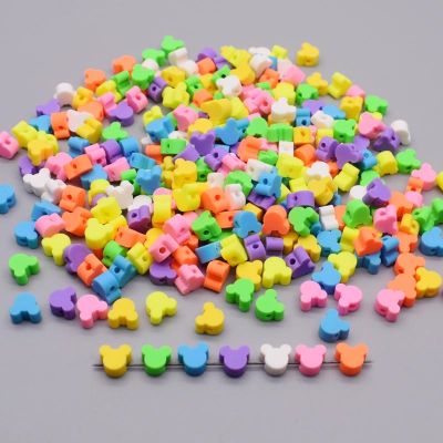 New 8mm DIY Jewelry Findings Polymer Clay Beads Cartoon Mouse Mickey Shape Beads For Jewelry Making DIY Bracelet Necklace