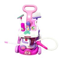 Mini Vacuum Cleaner Play House Music Light Clean Up Simulation Dust Collector Pretend Play Toy