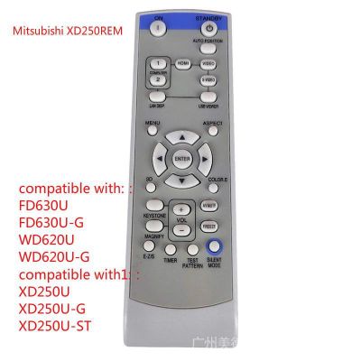 Mitsubishi Xd250rem ใหม่ Xd250rem สำหรับ Mitsubishi รีโมทคอนลโปรเจคเตอร์ Fd630u FD630U-G Wd620u WD620U-G Xd250u XD250U-G XD250U-ST