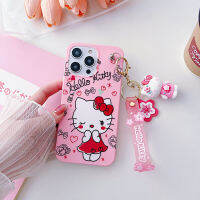 เคสแฟชั่นสำหรับ Infinix Note 8 Smart 6 Infinix Note 10 Infinix Note 10 Pro Smart 4 Smart 5 Smart HD 2021 Hello Kitty พวงกุญแจเคสโทรศัพท์เคสโทรศัพท์จี้