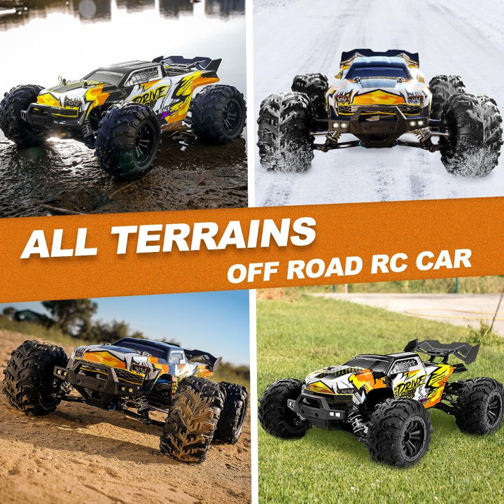 scharkspark-brushless-rc-cars-for-adults-fast-43-mph-4wd-high-speed-all-terrain-rc-truck-remote-control-car-for-adults-with-50-min-runtime-1-16-offroad-monster-truck-with-metal-parts-amp-2-batteries