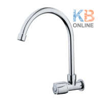 EC-04-531-50 ก๊อกซิงค์เดี่ยว งวงR ติดกำแพง รุ่น ซิกม่า KARAT FAUCET