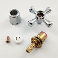 ¤ 1Set Copper Cross Handle Bath Sink Faucet Handle for Kitchen Bathroom Accessory