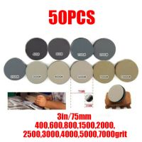 【CW】 50pcs 3Inch 75mm Round Sandpaper 400/600/800/1500/2000/2500/3000/4000/5000/7000grit Wet Dry Sanding Discs Abrasive