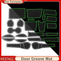 20Pcs Non-Slip ประตู Groove Mat สำหรับ Toyota Fortuner SW4 2008-2018ยาง Gate Slot Pad ถ้วยเบาะ Mats อุปกรณ์จัดแต่งทรงผม