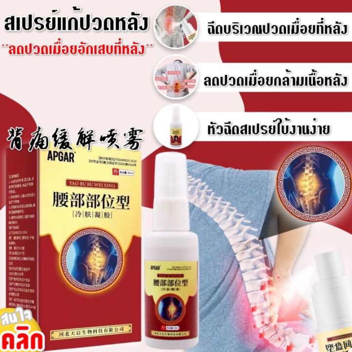 PK.Minimal Apgar Back pain relief spray สเปรย์แก้ปวดช่วงหลัง ช่วยผ่อน ...