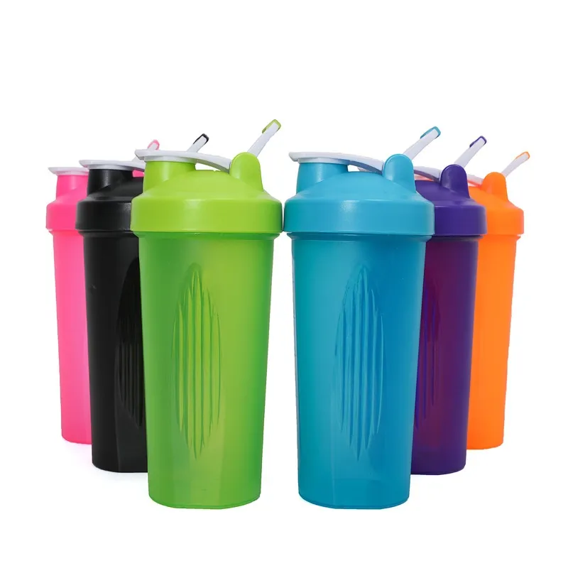  600ml Portable Protein Powder Shaker Bottle Leak Proof