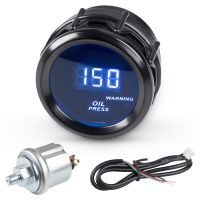 ◊❀ LED Digital Oil Press Gauge 2 52mm Oil Pressure Gauge With Sensor 0-150PSI Car Oil Pressure Meter 12V For Car Truck Vehicle