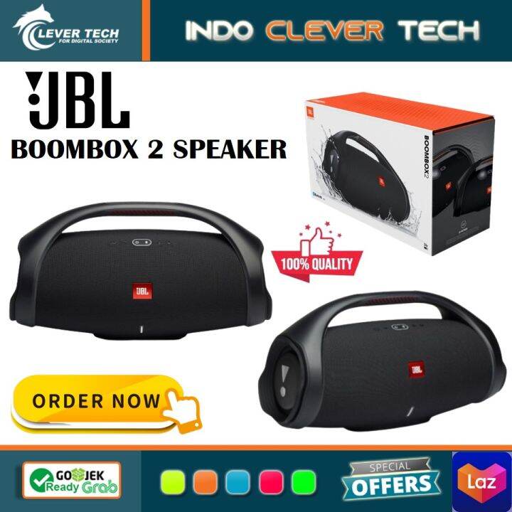 JBL Speaker Boombox 2 Portable Bluetooth Speaker Black | Lazada Indonesia