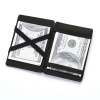 【CW】❒  Fashion Mens Leather Wallet Designer Credit Card Holder Small Cash Clip Bilfold Man Clamps for Money