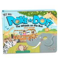 [มีปุ่มกดดึงดูด] รุ่น 31348 หนังสือกดปุ่ม รุ่นซาฟารี Melissa &amp; Doug Poke-a-Dot The Wheels on the Bus Wild Safari Board Book รีวิวดีใน Amazon USA หนังสือ Patent ดึงดูดความสนใจ