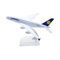 1:400 16Cm Air Bus A380 Lufthansa สายการบินเครื่องบินโลหะโมเดลเครื่องบินของเล่นโมเดลเครื่องบิน