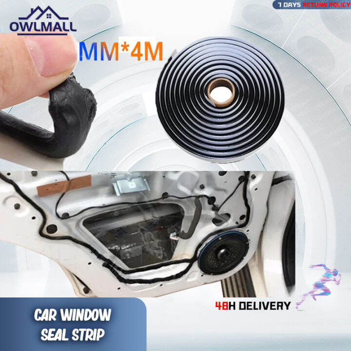 Car Window Seal Strip Car Window Lift Sealing Strips Auto Rubber Side