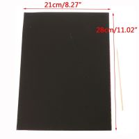 900C 10 Sheets A4 Scratch Art Painting Paper With Drawing Stick Kids Toy Gift Note Books Pads