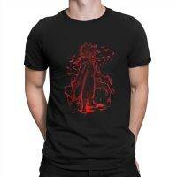 Hellsing เสื้อยืดการ์ตูนสุดสร้างสรรค์สำหรับผู้ชายเสื้อยืดลายแฟชั่นรอบ Alucard ผ้าฝ้าย100% ท็อปส์ซูคอรอบใหม่ฤดูร้อน