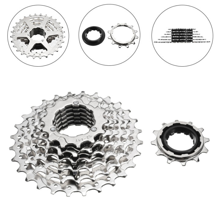 bokali-1ชิ้น7ความเร็ว12-28ครั้งไฮบริดจักรยานเสือภูเขาด้านหลังfreewheel-cogเทป