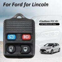 [More Suitable]4ปุ่มสวิทช์ปลุกรีโมทคอนโทรล Key Shell สำหรับ Ford Lincoln Car Door RC Key เคสป้องกัน Auto อุปกรณ์ตกแต่งภายใน