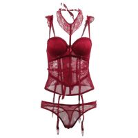 The New Wetlook Bust Bustier Corset Top with Suspenders Womens Night Sexy Clubwear Patent Backless kawaii lingerie