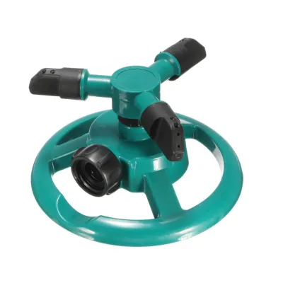 Three Arm Garden Watering Head Lawn 3 Nozzle Water Sprinkler 360 Degree Automatic Rotating Water Sprinkler System