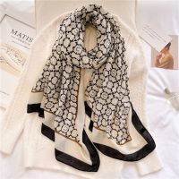 ；【‘；- Autumn Winter Women Luxury Brand Silk Scarf Pareo Hijab Female Neckerchief Linen Shawl Girl Warm Neck Scarves Gift Free Shipping