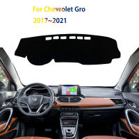 Dashboard Cover หลีกเลี่ยง Light Pad Instrument Platform สำหรับ Chevrolet Gro 2017 2018 2019 ~ 2021รถ Mouldings ภายในอุปกรณ์เสริม