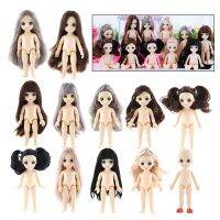 (Popular toys) 13ข้อต่อ BJD ตุ๊กตาร่างกายครบชุดบอลปล้องร่างกาย Faceplate หัวและวิกผมหญิง Figues สำหรับ Blythe ที่กำหนดเอง DIY