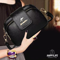 กระเป๋าคุณภาพดี รุ่น HP075 happy fashion กระเป๋าสะพายข้าง กระเป๋า กระเป๋าแฟชั่นผู้หญิง กระเป๋าสะพาย กระเป๋าคุณแม่