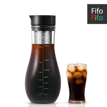 Bincoo Coffee Cold Brew Pot High Quality Tea Pot With Filter Coffee Strainer  1.1L Make Tea & Coffee Suite Multiple Colors Available