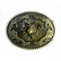 【CW】№☋  WesBuck Brand Gold Goat Metal Buckle Homemade Accessories Waistband Cowboy