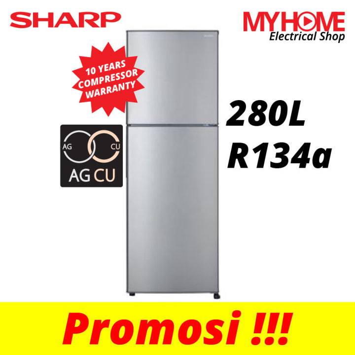 sharp fridge sj285mss 280l