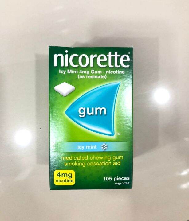 Nicorette Quit Smoking Gum 4mg Extra Strength 15s Lazada