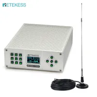 Retekess TR505 25W FM Transmitter Long Range Broadcast Continuously Power Adjustable for Church Translation System Community Radio Station School Drive-in Cinemer