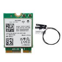 AX1690I WiFi Card+2XAntenna AX411 Wi-Fi 6E Speed 802.11Ax Bluetooth 5.3 Wireless Module