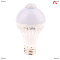 Snoopy หลอดไฟ LED 220V สำหรับทางเดินกลางคืนเซ็นเซอร์ตรวจจับการเคลื่อนไหวร่างกายมนุษย์ลายทาง5W 7W 9W 12W