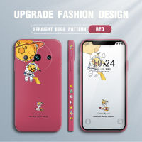 Casing Ponsel สำหรับ Realme 11 5G Realme 11 Pro 5G Realme 11 Pro + 5G Realme Narzo 60 5G OPPO Reno10 Pro + 5G ใหม่การ์ตูนมนุษย์อวกาศตารางปลอกซิลิโคนเหลวคลุมทั้งหมดเคสป้องกันทนแรงกระแทกกล้อง