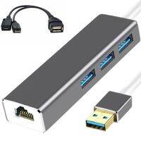 HORI OTG Adapter 3พอร์ต USB HUB LAN Fast 3พอร์ต USB LAN Ethernet Connectors