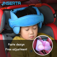 JINSERTA เด็กปรับรถคอหมอนเด็กหัวสนับสนุนความปลอดภัยหมอนนอนหลับรถที่นั่งเบาะสายคล้องคอปกเด็กวัยหัดเดินพนักพิงศีรษะ