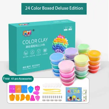 24pcs BOHS Playdough Accessories Tools Free, Clay Plasticine Play