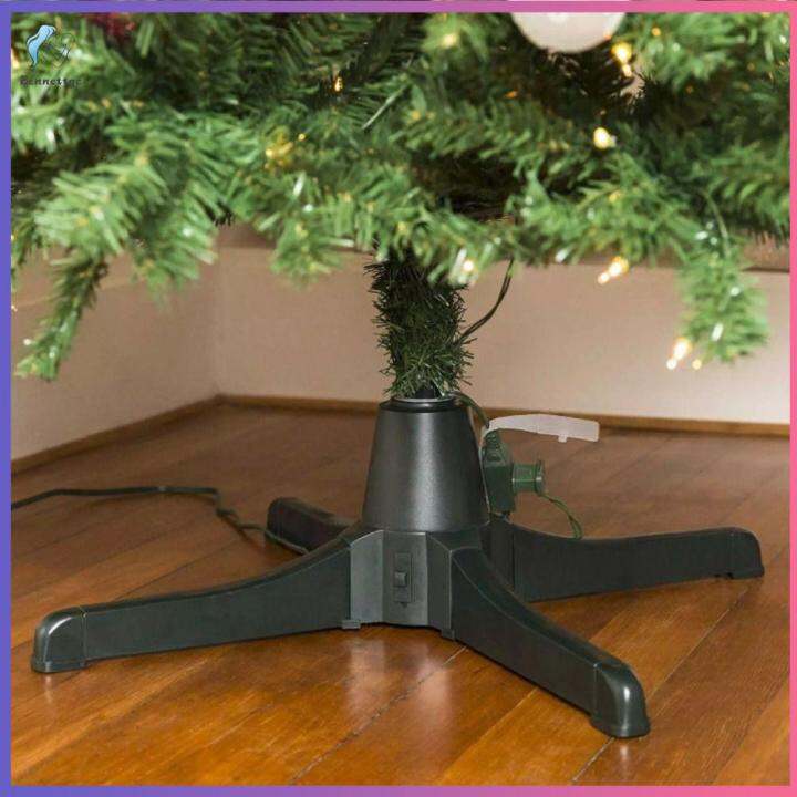 Plastic Christmas Tree Stand 360 Degree Rotating Green