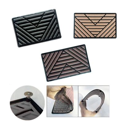 1PC Universal Black PVC Car Floor Carpet Pad Heel Foot Mat Pedal Patch Cover 25x15cm Car Foot Pad Car Mat Shoes Accessories