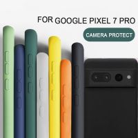 สำหรับ Google Pixel 7 Pro ซิลิคอนเหลวสี่เหลี่ยมกันกระแทก TPU Google Pixel เคสโทรศัพท์7เลนส์ปกป้องกล้อง Fundas Pixel 6 Pro