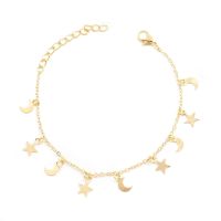 Womens Simple Fashion Star Moon Combination Bracelet