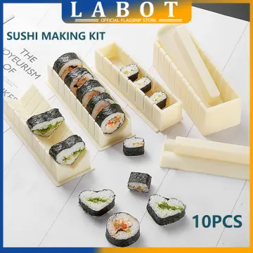 Bamboo Wooden Rectangular Sushi Press Mold Box Sushi Making Kit DIY Sushi  Rice Roller Molds Sushi Kitchen Making Tools 