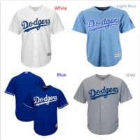 Ready Stock Los Angeles Dodgers Royal Grey Black White Fashion MLB Baseball Jersey