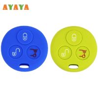 yonggax 3 Buttons Silicone Car Key Cover Case For Mercedes Benz Smart City Roadster Fortwo Remote Protection Shell Holder Accessories