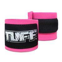 กางเกงมวย กางเกงมวยไทย  กางเกงกีฬาทัฟฟ์ มวยไทย ผ้าพันมือมวยไทย TUFF Unisex 100% Elastic Cotton, Hot Pink Hand Wraps