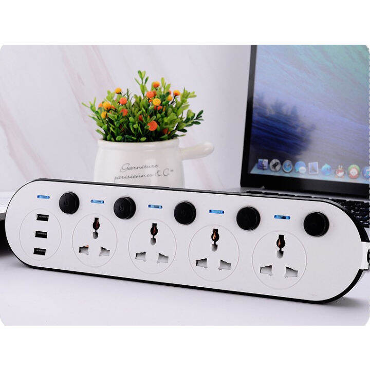 High-Grade Extension Power Socket with USB Ports Wall Extension Plug ...