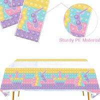 [hot]☜  Baby Shower Table Cover Boy Birthday Tablecloth