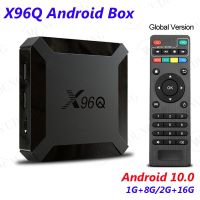 X96Q 10สมาร์ททีวีกล่อง4K Allwinner H313 Quad Core TVBOX 2GB 16GB Set-Top กล่องเครื่องเล่นมีเดีย Gratis Ongkir 1GB 8GB