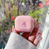 Airpods 3 Case Pro 1 2พร้อมจี้น่ารัก My Melody Creative Design สำหรับ Airpods กล่องชาร์จ Shell Case Gen 3ป้องกัน Soft Silicon ป้องกัน